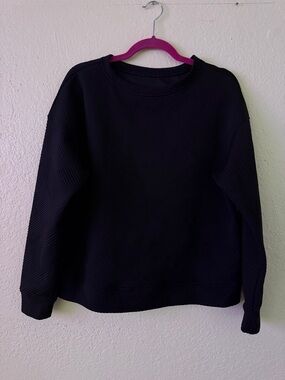 Classic Black Women's Crewneck Sweater